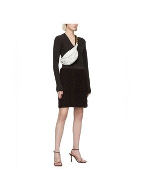 NEW Bottega Veneta Brown Wool Mini Skirt, Size Small New w/o Tag, Retail $990